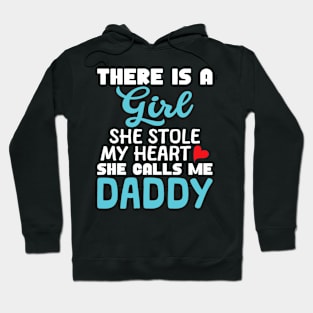 Daddy Gifts from Daughter, Stole My Heart Dad Valentine Day Hoodie